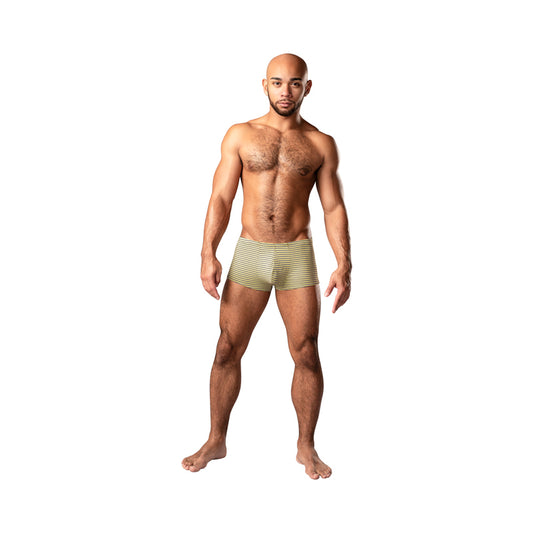 Male Power Cabana Banana Mini Short Yellow/Grey XL-Pinkfoxxx