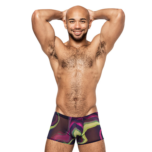 Male Power Galactic Mini Short Print L-Pinkfoxxx