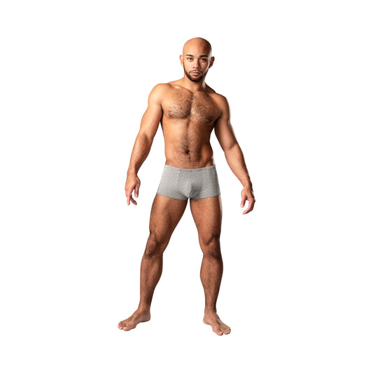 Male Power Labyrinth Mini Short Grey Weave L-Pinkfoxxx