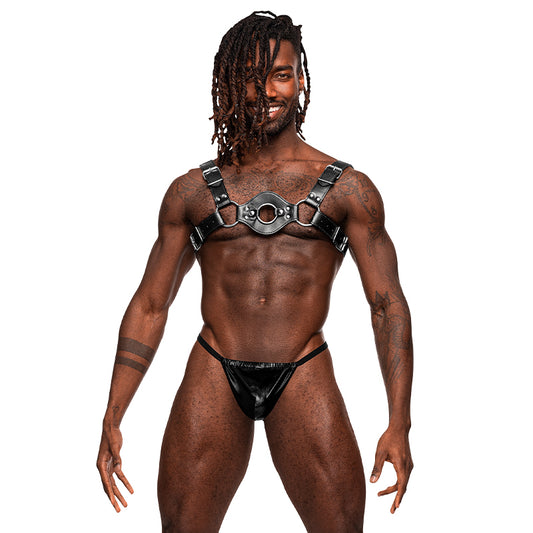 Male Power Leather Men's Libra Black O/S-Pinkfoxxx