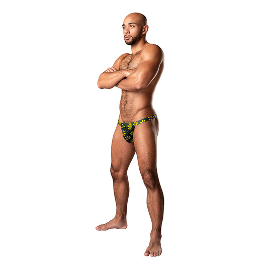 Male Power Petal Power Micro Thong Daisy Print S/M-Pinkfoxxx