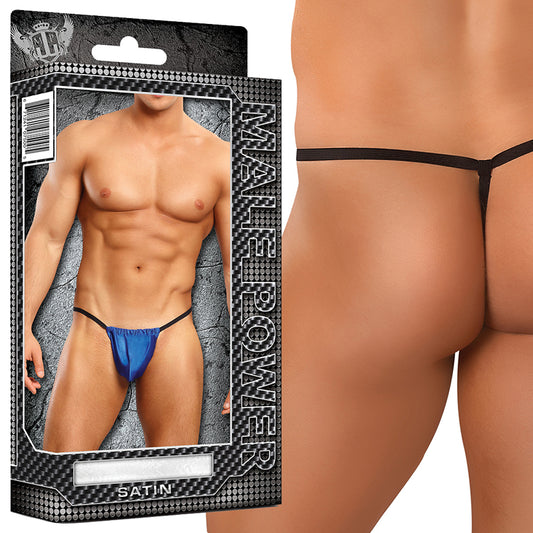 Male Power Satin Lycra Posing Strap (One Size) Underwear-Pinkfoxxx