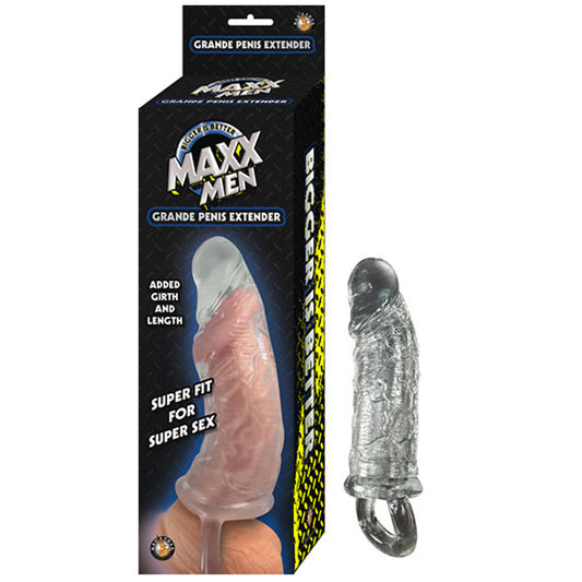 Maxx Men Grande Penis Sleeve Clear-Pinkfoxxx
