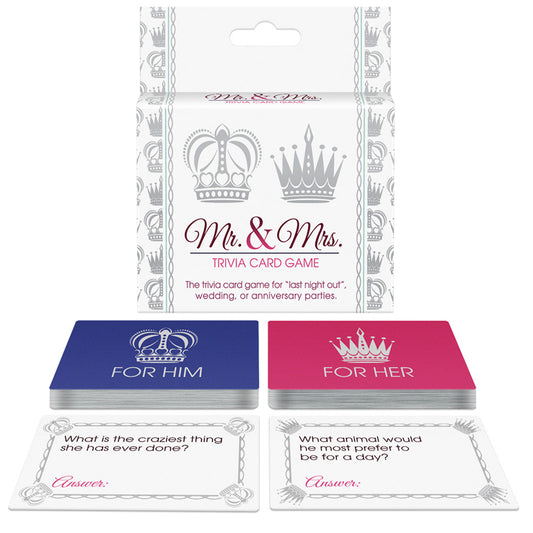 Mr. and Mrs. Trivia Card Game-Pinkfoxxx