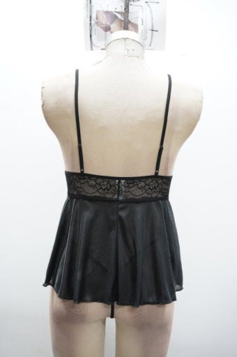 NIGHTY LACE & SATIN BABYDOLL