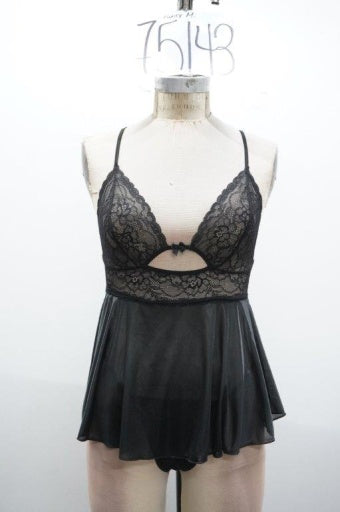NIGHTY LACE & SATIN BABYDOLL