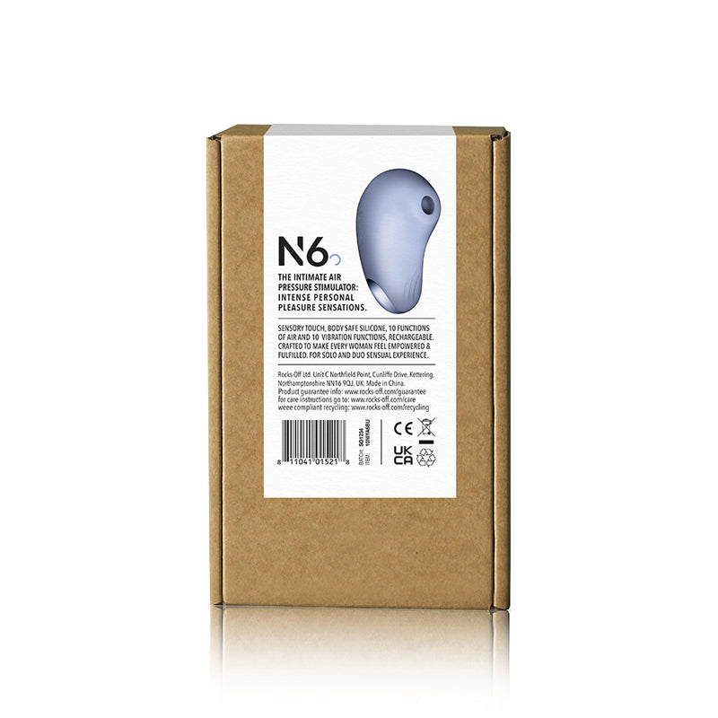 NIYA 6 Rechargeable Silicone Intimate Air Pressure Stimulator Cornflower-Pinkfoxxx