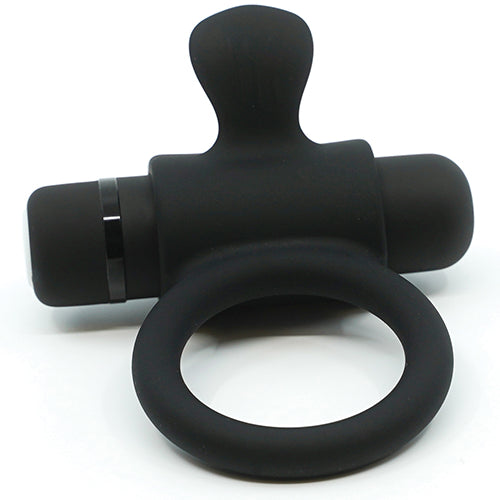 SENSUELLE SILICONE BULL RING BLACK - NCBTM39BK