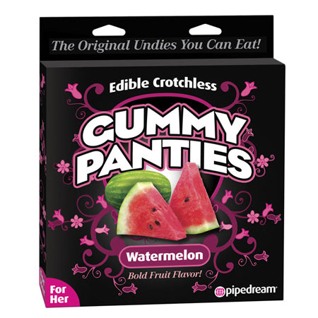 Pipedream Edible Crotchless Gummy Panties Watermelon Flavor