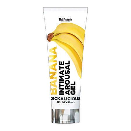 Dickalicious Intimate Arousal Gel Banana 2 oz. - Pinkfoxxx