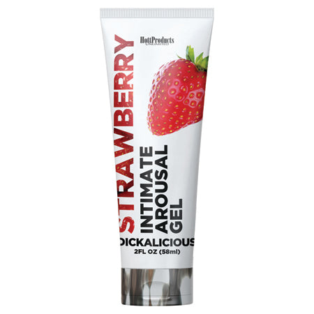 Dickalicious Intimate Arousal Gel Strawberry 2 oz. - Pinkfoxxx