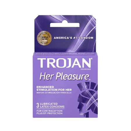 Trojan Her Pleasure Condoms - Pinkfoxxx