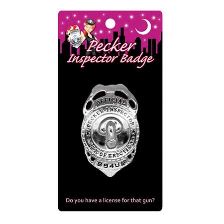 Official Pecker Inspector Badge - Pinkfoxxx