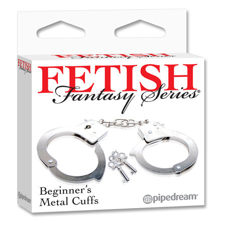 Pipedream Fetish Fantasy Series Beginner's Metal Cuffs - Pinkfoxxx