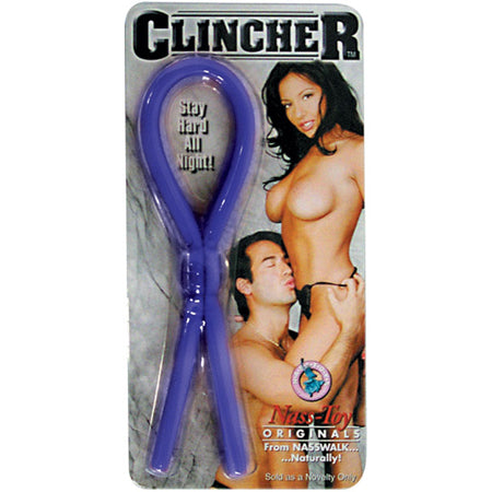 Clincher Adjustable Cock Ring (Blue)  Lasso/Bolo - Pinkfoxxx