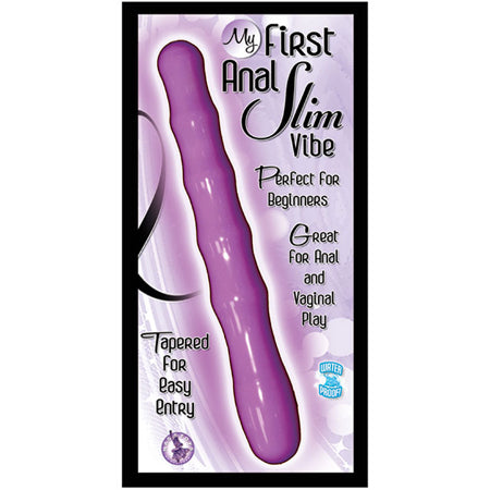 My First Anal Slim Vibe Waterproof (Purple) - Pinkfoxxx