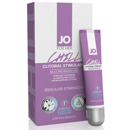 JO Chill Clitoral Gel - Cooling - Stimulant (Silicone-Based) 0.34 fl oz / 10 ml - Pinkfoxxx