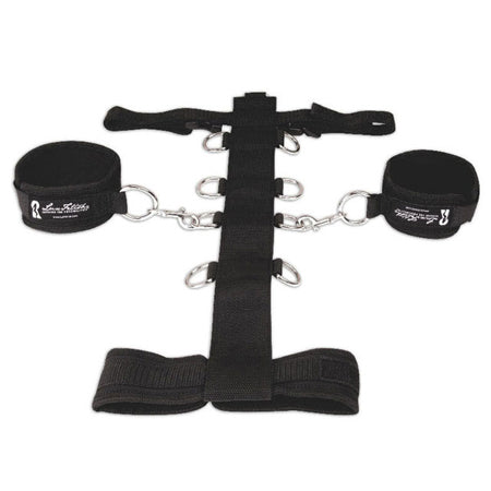 Lux Fetish 3-Piece Adjustable Neck & Wristraint Set Black - Pinkfoxxx