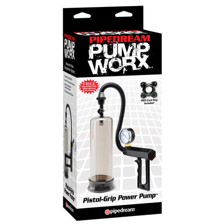 Pipedream Pump Worx Pistol-Grip Power Pump Clear/Black