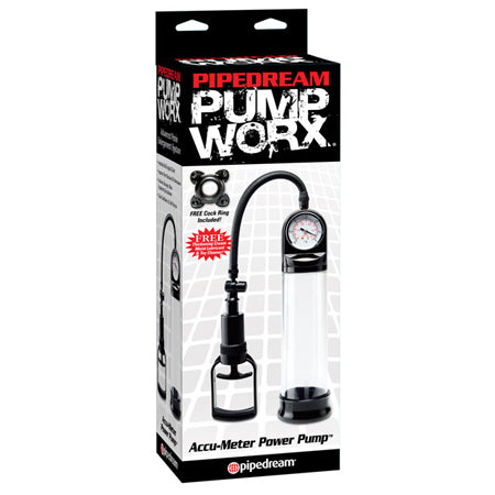 Pipedream Pump Worx Accu-Meter Power Pump Clear/Black