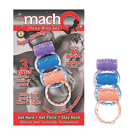 Macho Three Ring Set (Assorted) - Pinkfoxxx