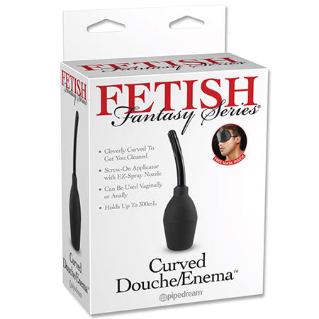 Pipedream Fetish Fantasy Series Curved Douche/Enema Black - Pinkfoxxx