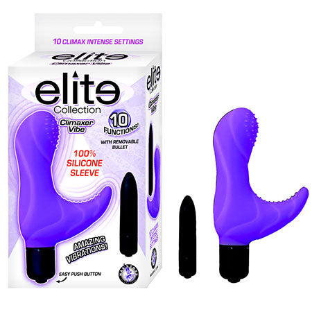 Elite Collection Climaxer Multispeed Waterproof Clit Stimulating G Spot Vibe (Purple) - Pinkfoxxx