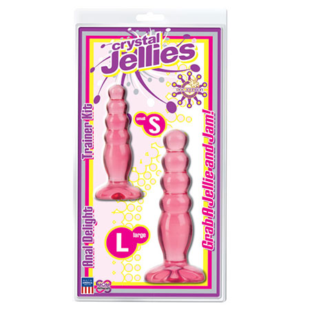 Crystal Jellies - Anal Delight Trainer Kit Pink - Pinkfoxxx