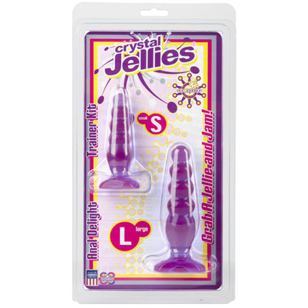 Crystal Jellies - Anal Delight Trainer Kit Purple - Pinkfoxxx