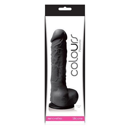 Colours Pleasures 5 in. Dildo Black - Pinkfoxxx