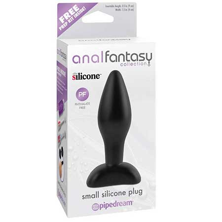 Pipedream Anal Fantasy Collection Small Silicone Plug Black - Pinkfoxxx