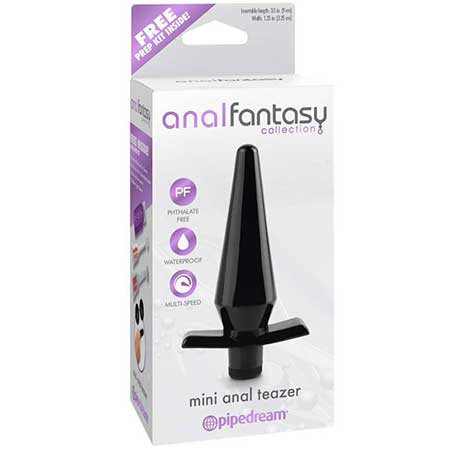 Pipedream Anal Fantasy Collection Vibrating Mini Anal Teazer Black - Pinkfoxxx