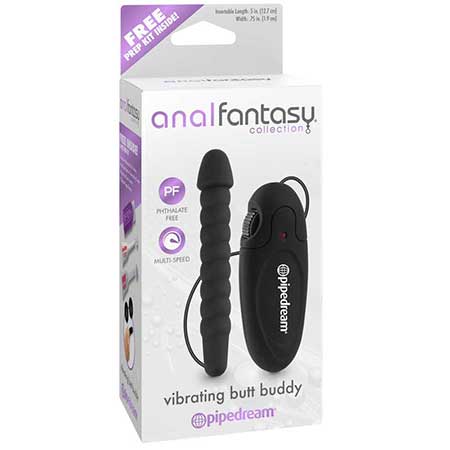 Pipedream Anal Fantasy Collection Remote-Controlled Vibrating Butt Buddy Black - Pinkfoxxx