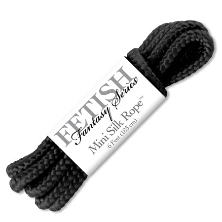 Pipedream Fetish Fantasy Series Mini Silk Rope 1.8 m / 6 ft. Black - Pinkfoxxx