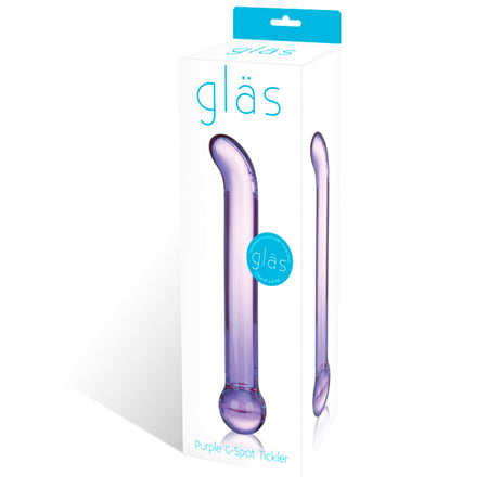 Glas 6.75 in. Purple G-Spot Tickler Glass Dildo - Pinkfoxxx