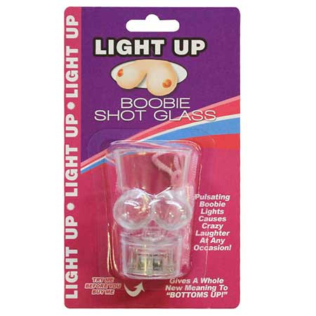 Light Up Boobie Shot Glass With String - Pinkfoxxx