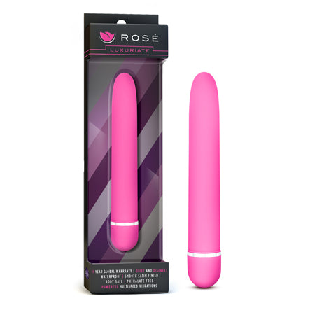 Blush Rose Luxuriate Classic Slimline Vibrator Pink - Pinkfoxxx