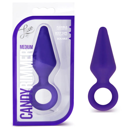 Blush Luxe Candy Rimmer Medium Silicone Anal Plug Purple - Pinkfoxxx