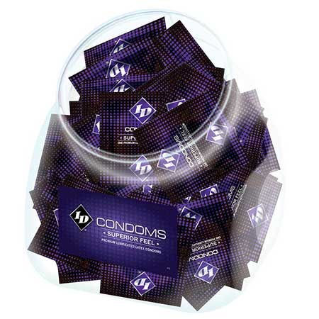 ID Superior Feel Condom Jar (144/Jar) - Pinkfoxxx