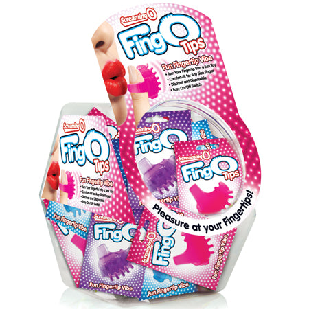 Screaming O FingO Tips Assorted Colors (Bowl of 36) - Pinkfoxxx