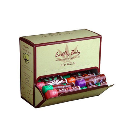 Earthly Body Hemp Lip Balm Display 48pc - Pinkfoxxx