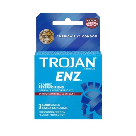 Trojan-Enz with Spermicidal Lubricant - Pinkfoxxx