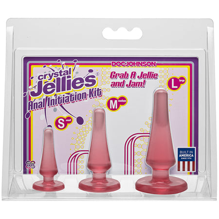 Crystal Jellies - Anal Initiation Kit Pink