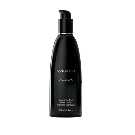 Wicked Aqua Fragrance Free Water Based Lubricant 8.5 oz. - Pinkfoxxx