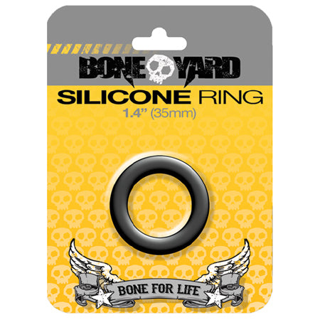 Boneyard Silicone Ring 35mm Black - Pinkfoxxx