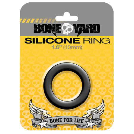 Boneyard Silicone Ring 40mm Black - Pinkfoxxx