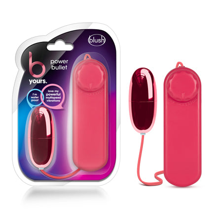 Blush B Yours Power Bullet Remote-Controlled Egg Vibrator Cerise - Pinkfoxxx