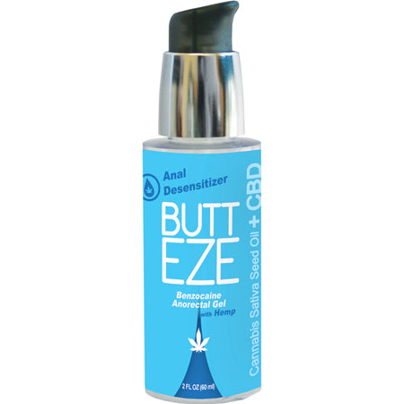 Butt Eze Anal Desensitizing Lubricant with Hemp Seed Oil 2.0 oz bottle - Pinkfoxxx