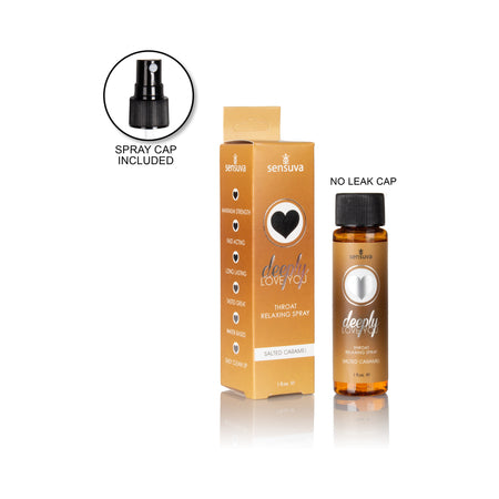 Sensuva Deeply Love You Throat Relaxing Spray Salted Caramel 1 oz. - Pinkfoxxx