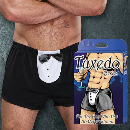 Male Power Tuxedo Boxer Black - Pinkfoxxx